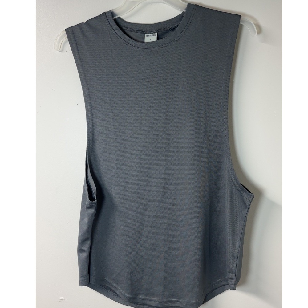 Gymrevolution | Gray Deep Cut/Workout‎ Tank | Size L